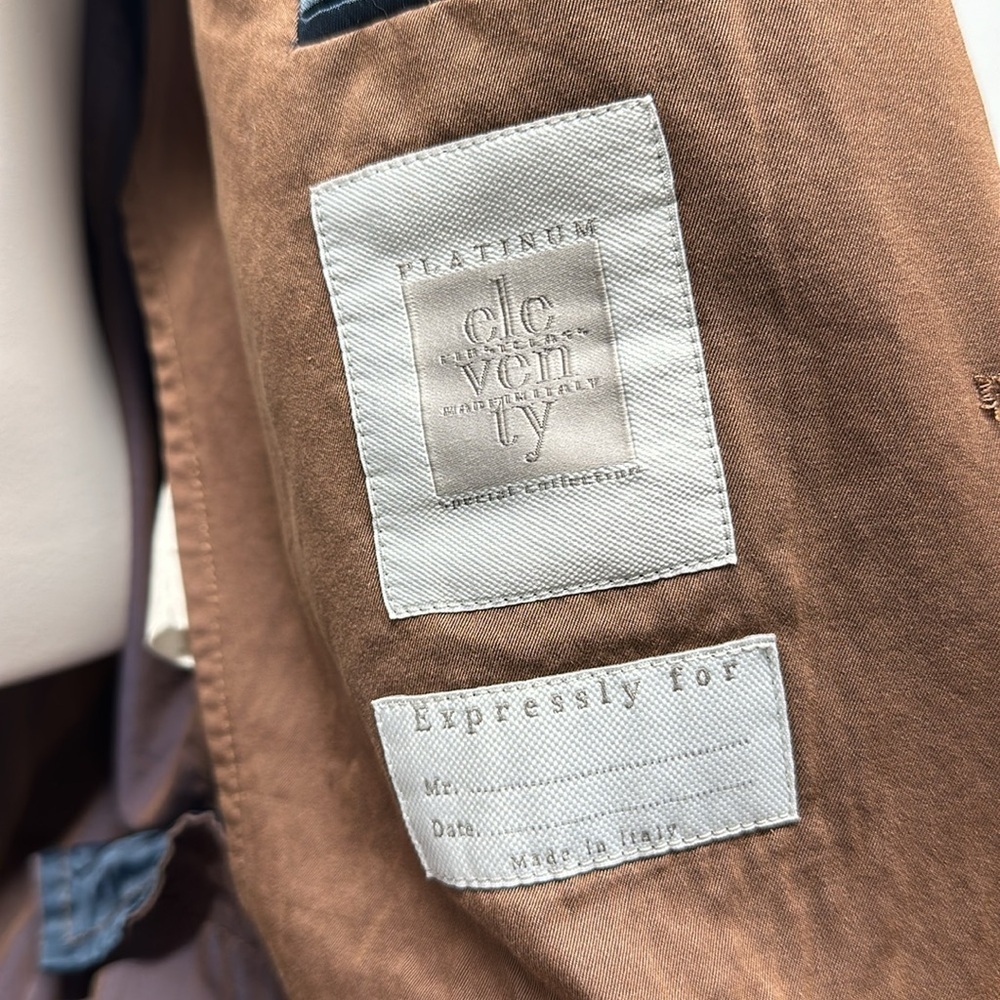 Eleventy Loro Piana Blazer Jacket Coat Button Dow… - image 10